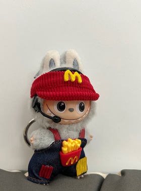 适用4.0四代迷你拉布布10cm娃衣套装衣服潮玩娃娃衣服Labubu玩偶