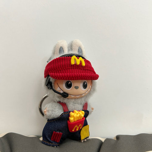 适用4.0四代迷你拉布布10cm娃衣套装衣服潮玩娃娃衣服Labubu玩偶