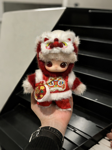 马力全开系列Dimoo通关马娃衣新年红毛衣套装秋冬氛围感新款衣服