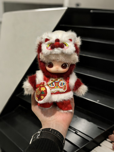 马力全开系列Dimoo通关马娃衣新年红毛衣套装秋冬氛围感新款衣服