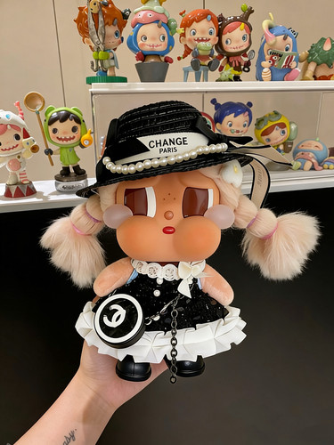 适用于哭娃Crybaby vacation搪胶毛绒衣服娃衣套装秋冬毛衣裙子