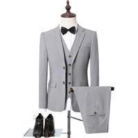 Bộ đồ vest nam ba mảnh tự kinh doanh chuyên nghiệp trang phục phù hợp với chú rể váy cưới TZ99P285 - Suit phù hợp vest nam đẹp