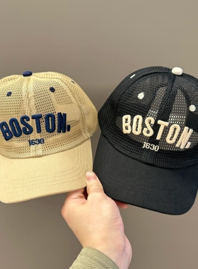 儿童帽子鸭舌帽网夏季小孩帽子遮阳帽防晒帽女童男童棒球帽太阳帽