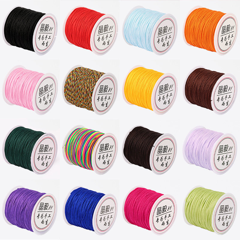 72号玉线0.8mm细玉线手链项链吊坠手工编织绳珠宝线串珠红线