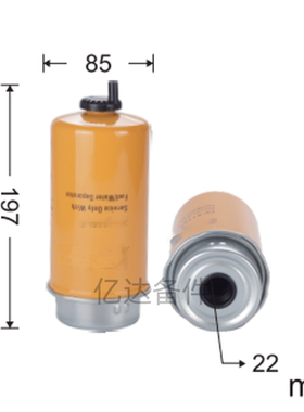 适用于MB-CX578/LC592/32/925869/320/A7121挖掘机发动机油水滤芯
