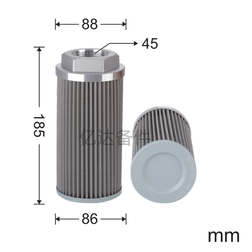 适用于洋马VIO20-3/VIO22-6/VIO25/HF7929挖掘机液压油滤芯