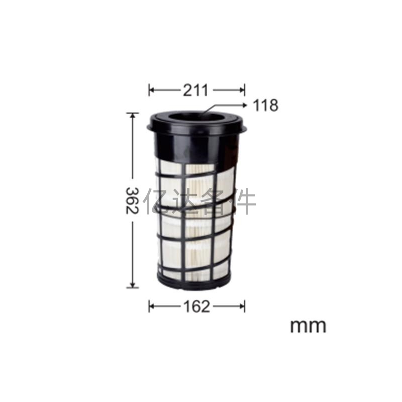 适用于神钢SK130-8/SK135-8/SK140LC-8挖掘机发动机空气滤芯