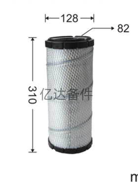 适用于临工E660F/E675F山重JCM906DF/GC68-8挖掘机发动机空气滤芯