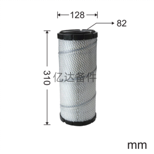 适用于临工E660F/E675F山重JCM906DF/GC68-8挖掘机发动机空气滤芯