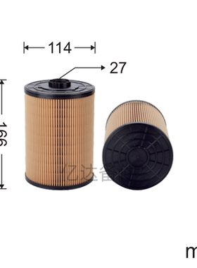 适用于LC5102/YNN21P01157R100挖掘机发动机油水滤芯