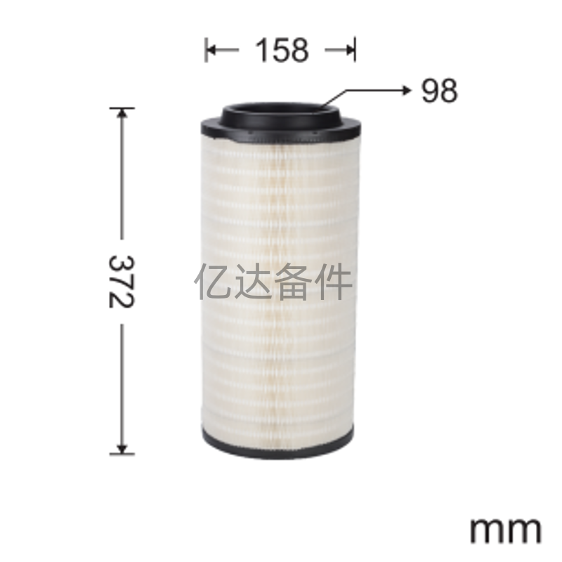 适用于卡特E312F/E312E/E315E 杰西博JS130LC 发动机空气滤芯