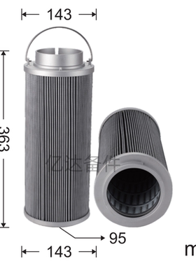 适用于柳工53C0055/LX386R/10/YLXB-46挖掘机液压油滤芯