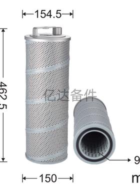 适用于P855/LH717/4448402/p5022704443773挖掘机液压油滤芯