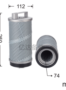 适用于60210416/EF124D-S/P021236/EF-455-S挖掘机液压油滤芯