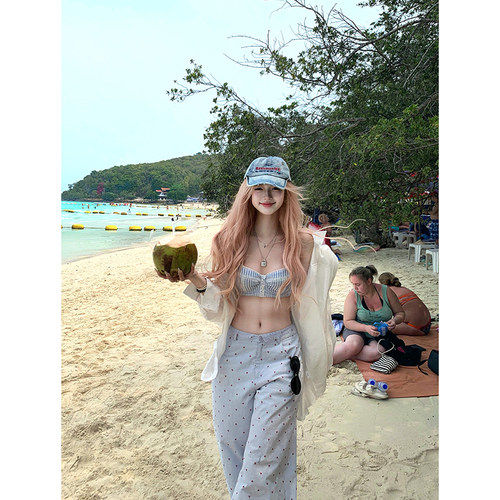 Thas9i九亿 夏日海滩 性感胸垫钢圈聚拢文胸蕾丝内衣叠穿神器内搭