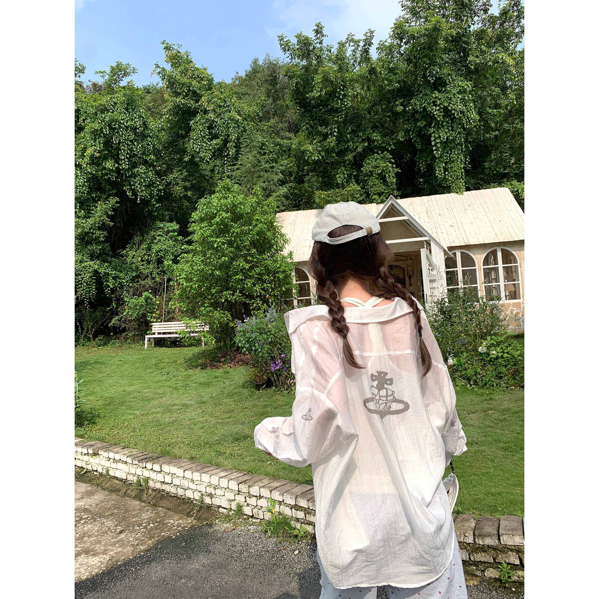 薄款长袖防晒衬衫女夏季外套罩衫图片
