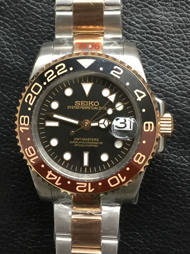 40 -миллиметровый призрак призрака с водой, модифицированный розовым золотом