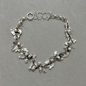 東黑三白 十二水星联珠 s93银原创设计小众暗黑锁骨chocker项圈