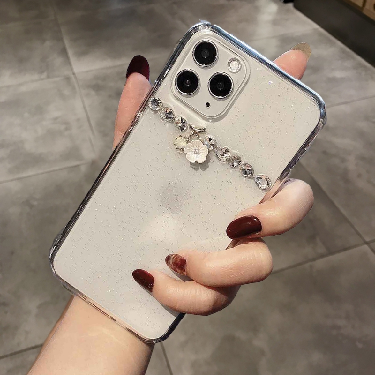 苹果17ProMax手机壳带钻奢华仙女iPhone16网红水晶15plus高档13mini保护套新款14适用12全包11防摔XS透明软壳