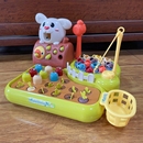 儿童多功能四合一打地鼠桌面游戏敲击果虫拔萝卜益智动手周岁礼物