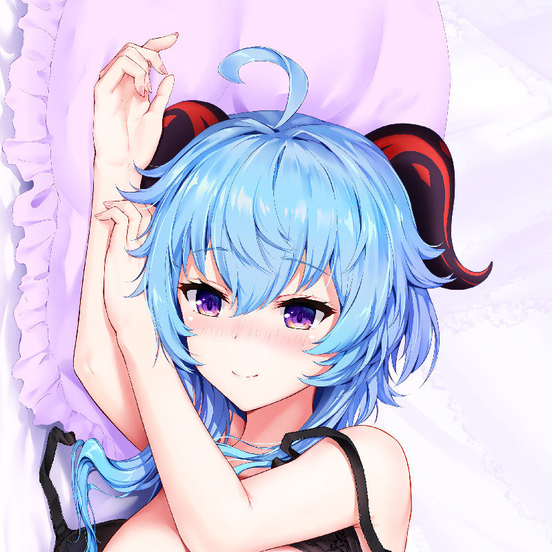 原创原神椰羊甘雨动漫等身抱枕枕套