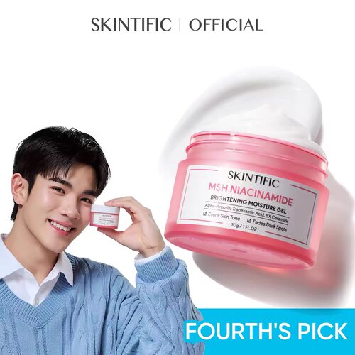 SKINTIFIC MSH烟酰胺提亮保湿凝胶保湿霜面霜修复屏障褪色黑斑30g