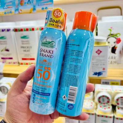 夏日神器 泰国蛇牌snake brand经典玫瑰降温喷雾冰凉爽身喷雾30ml