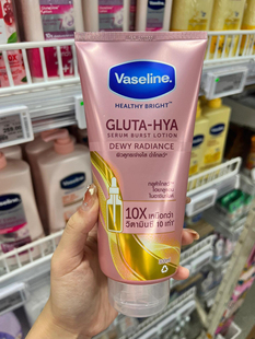 泰国vaseline凡士林夜间镁白身体乳烟酰胺玫瑰味滋润保湿 护肤泰版