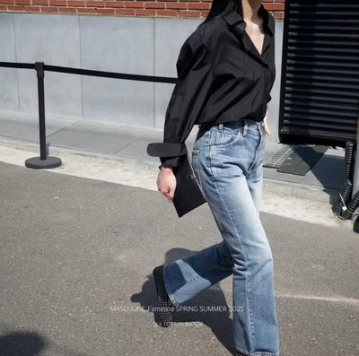 MASCULINE真丝混棉质感衬衫净版