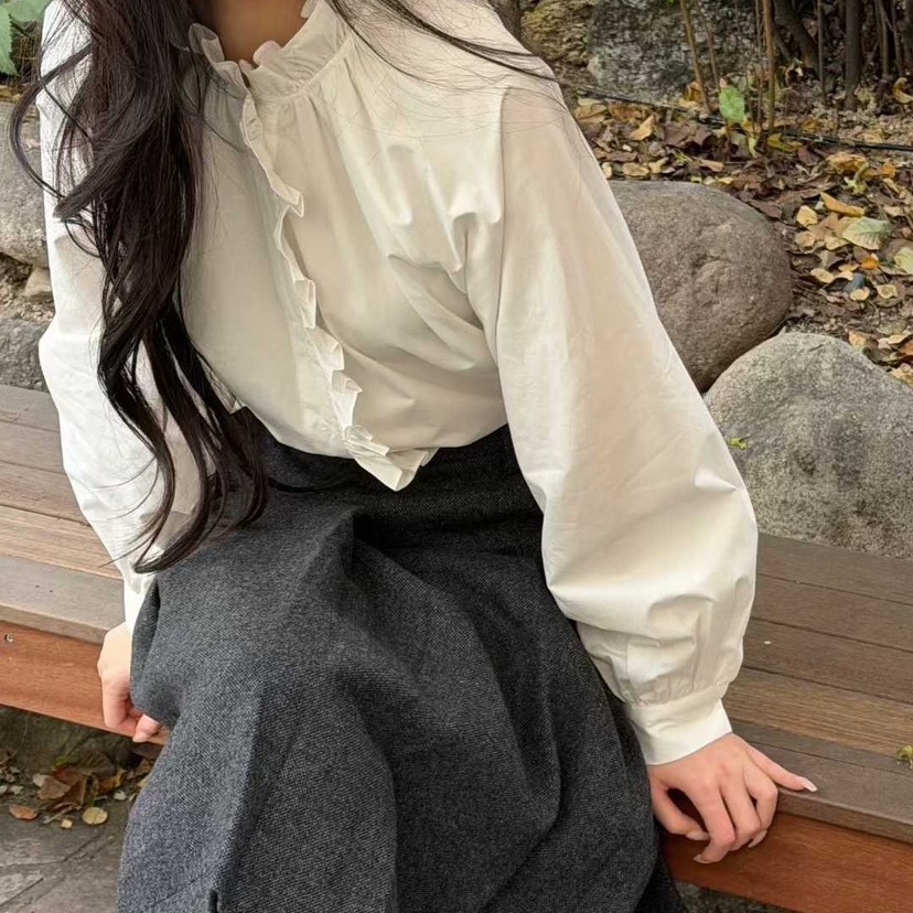 NEROLI36复古公主风饺子花边