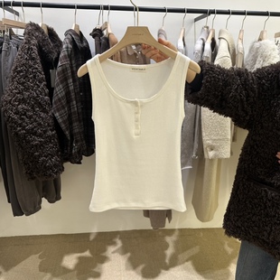 现货闪闪家 韩国东大门代购VEGETABLE春季新款26叠搭性感无袖背心