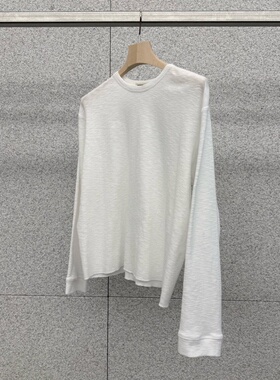 闪闪家 韩国东大门代购AT THE BAGEL羊绒混纺水波纹长袖t