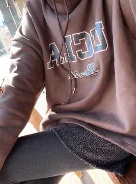 现货 闪闪家 韩国东大门代购DE VENTI加绒堆堆领学院风卫衣