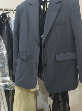 打折现货 闪闪家 韩国东大门代购HELDER-P时髦羊毛混纺质感西装