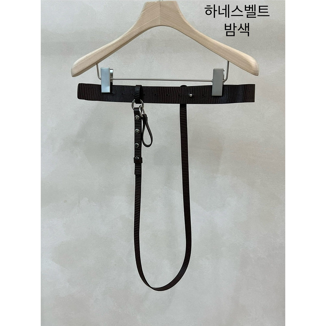 闪闪家 韩国东大门代购LAKE-A垂挂装饰时髦混搭牛皮腰带