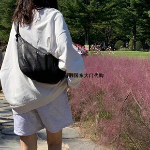 现货 blingbling韩国东大门代购bucks leather羊皮柔软INS牛角包