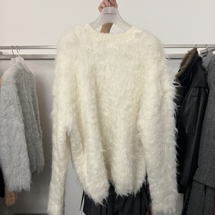 FLAT宽大羊毛混纺长毛绒毛衣 LONDON 闪闪家 韩国东大门代购