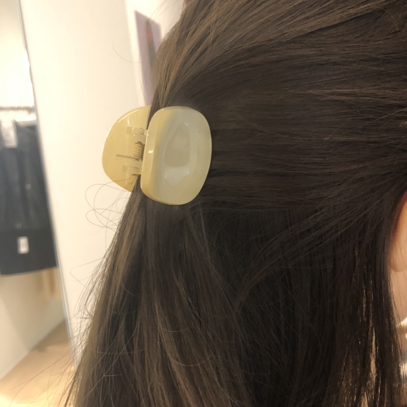 韩国代购时髦简约气质玳瑁色抓夹