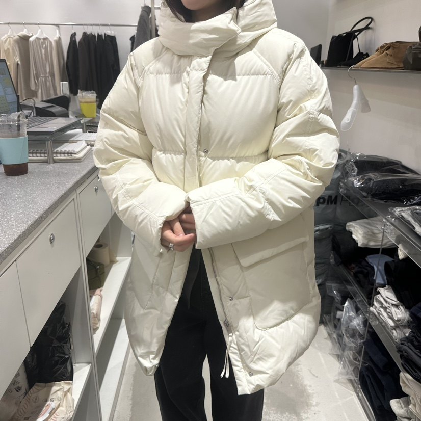 GALLERY-P立领中长款柔软鹅绒