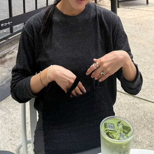 长袖 闪闪家 舒适百搭净版 HEHR浑身麻点时尚 韩国东大门代购