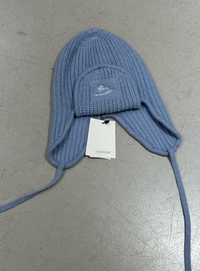 闪闪家 韩国东大门代购CONNAUGHT羊毛混纺针织飞行员帽