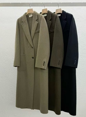 闪闪家 韩国东大门代购STATEMENT宝宝羊驼毛柔软时髦大衣