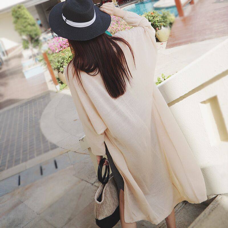 2019韩夏季针织薄外套中长款开衫冰丝百搭沙滩服海边度假防晒衣女|msdalam kategori Butik wanita / wanita, sweater bulu - dari Buy2taobao.com untuk memberikan perkhidmatan ejen Taobao profesional membeli