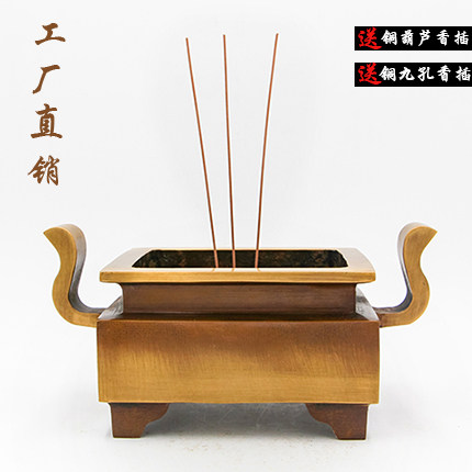 铜香炉仿古宣德家用室内供佛寺庙