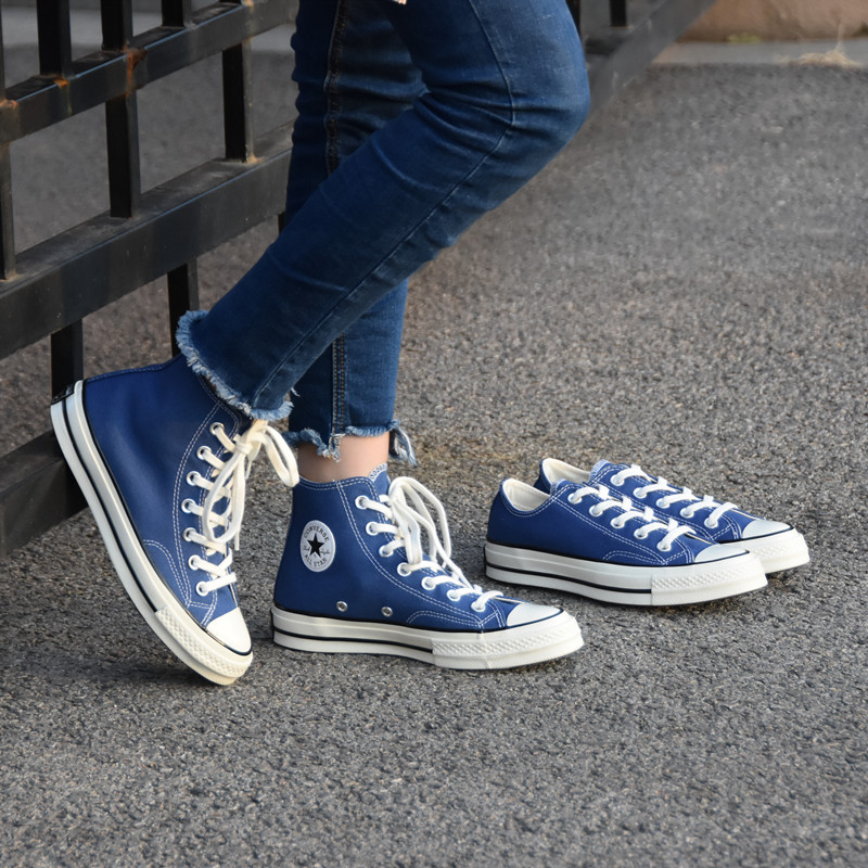 Converse/匡威 1970S海军蓝低帮三星标透气男女休闲帆布鞋162064C 运动鞋new 帆布鞋 原图主图