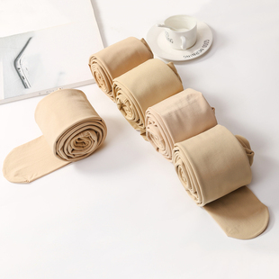 光腿连裤 加厚加绒保暖高腰肉色打底袜女裸感肤色 袜显瘦神器秋冬季