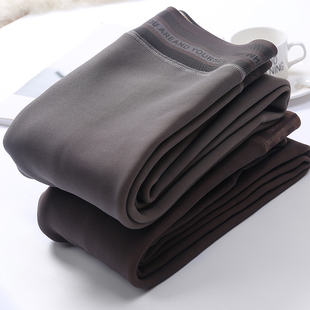 逼真假透肉打底袜一体无缝加绒加厚踩脚冬光腿防勾连裤 袜咖灰透肤