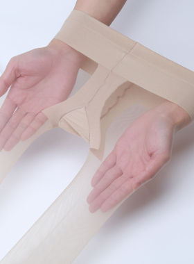 超薄3D丝袜连裤袜T裆低腰性感无痕露趾袜子女 5D脚尖透明肉色隐形