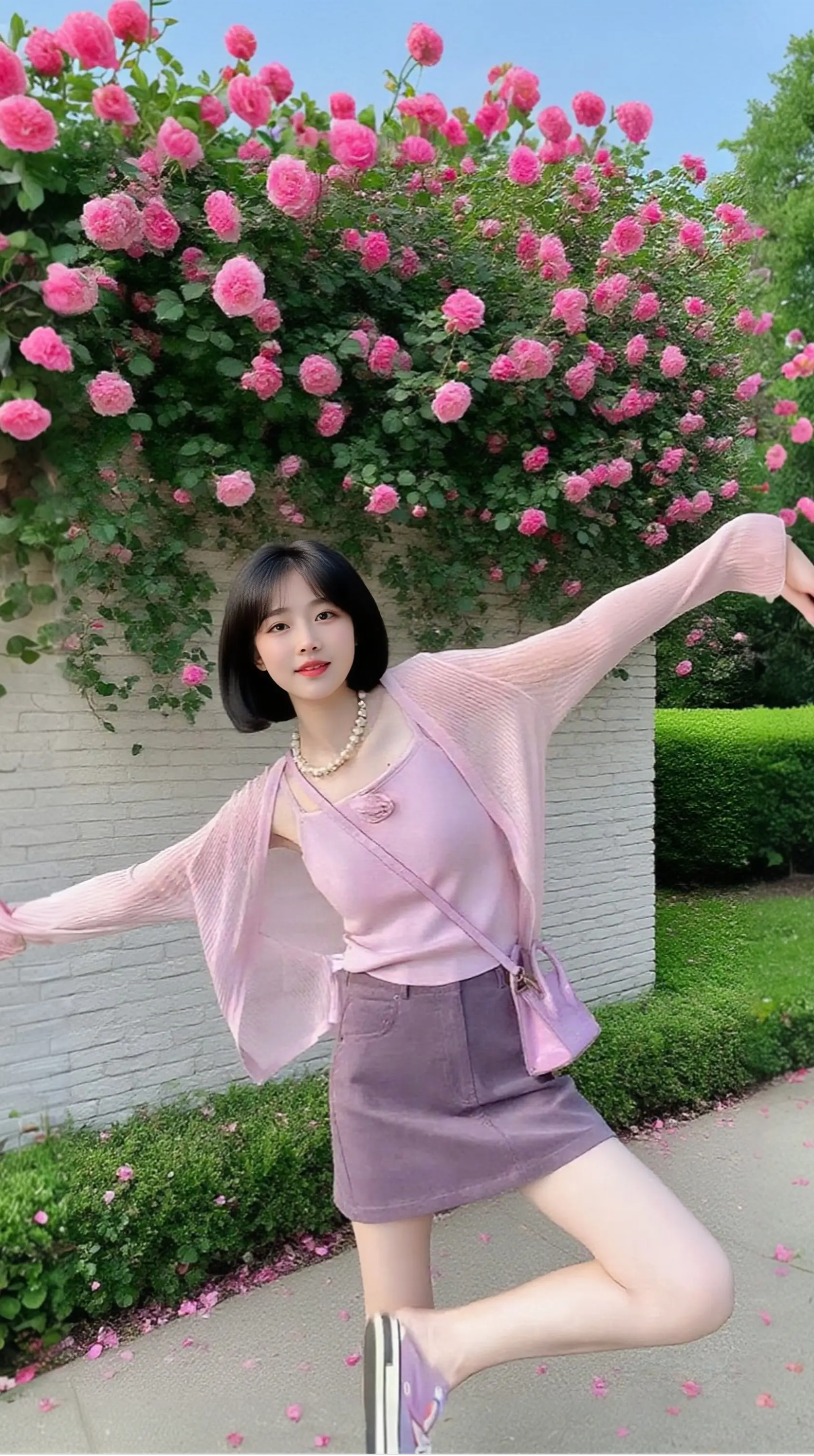 2025早秋新款时尚气质名媛高级感气质马甲短裙体恤三件套装女