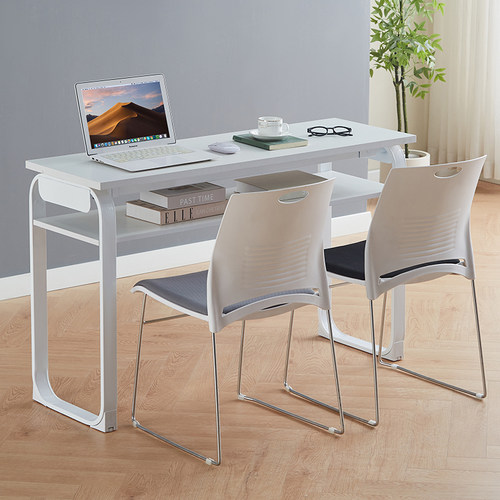 培训桌简约办公会议长条桌学生辅导补习班双人课桌椅组合学习桌子